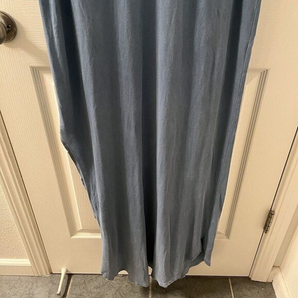 The Great Tank Maxi Dress Distressed High Slit Cotton Women's Size 2 Medium - Picture 4 of 16